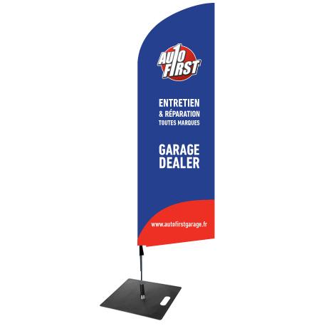 beachflag 290cm + mast + voetplaat