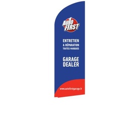 Beach flag 290cm with name garage
