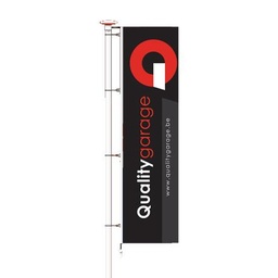 banniervlag 300x100cm MET NAAM GARAGE